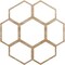 Ekena Millwork Florin Wood Fretwork Pierced Ceiling Medallion, Red Oak, 38"OD x 13 3/8"ID x 3/8"T CMWP38X38X0375FORO - alternate 1